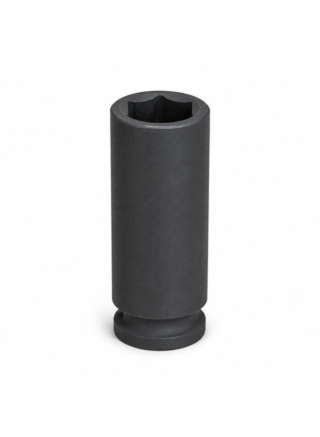 15mm Deep Impact Socket, 1/2 Inch Drive 6 Point Cr-Mo Steel Socket for Impact Wrench, Ratchet, Breaker Bar and Automotive Repair - Image 1