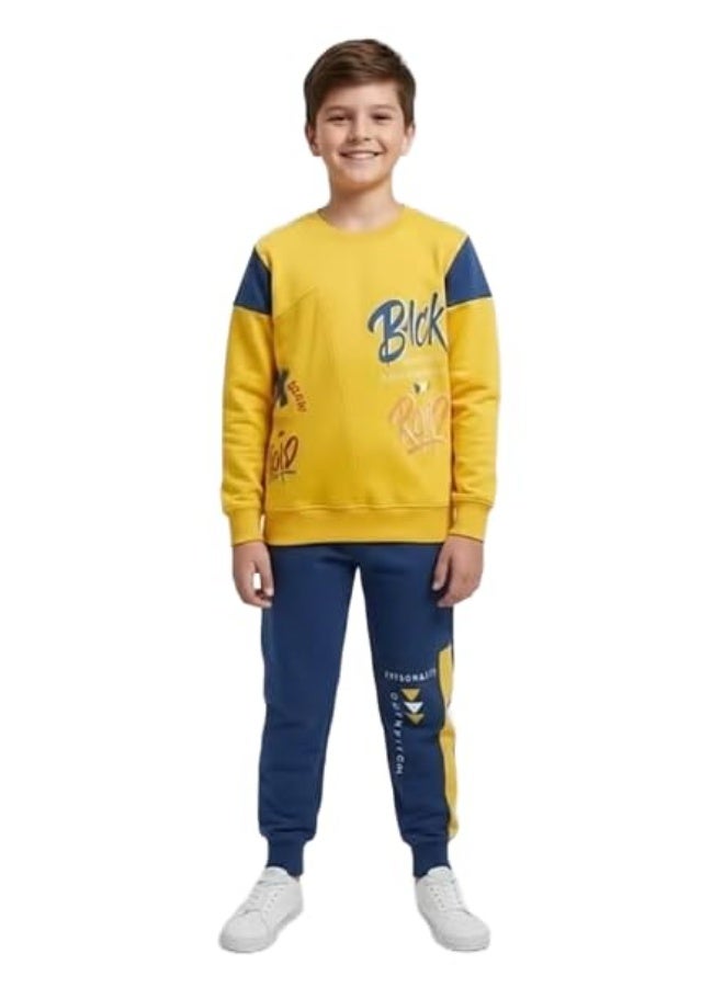 Macaw Kids Winter Cotton Set 100% Padded – Soft Warm Children Outfit with Heavy Outer Fabric, Anti-Pilling & Fade Resistant, Comfortable Long Sleeve Top and Pants for Daily Wear, School & Outdoor Activities(6years) - Image 1
