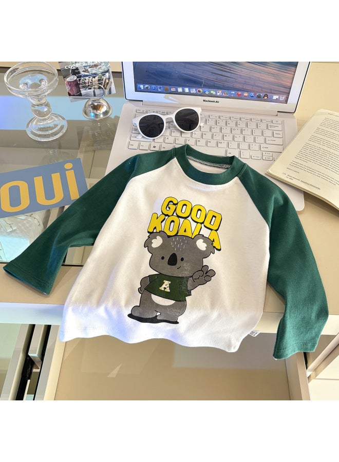 Children's Long-sleeved T-shirt Spring And Autum Bottoming Shirt Pure Cotton Baby New Boy's Top Girl's Baby Clothes Kidsren's Clothing