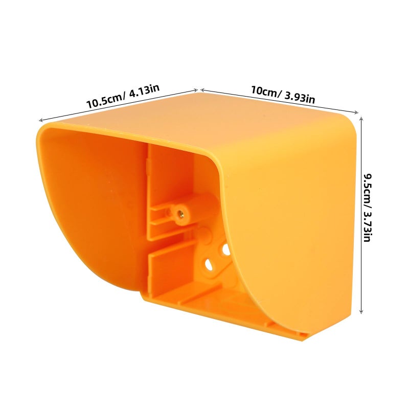 Yellow Waterproof EV Charger Outlet Cover with Base Outdoor Splashproof Protector 2 Pack - Image 3