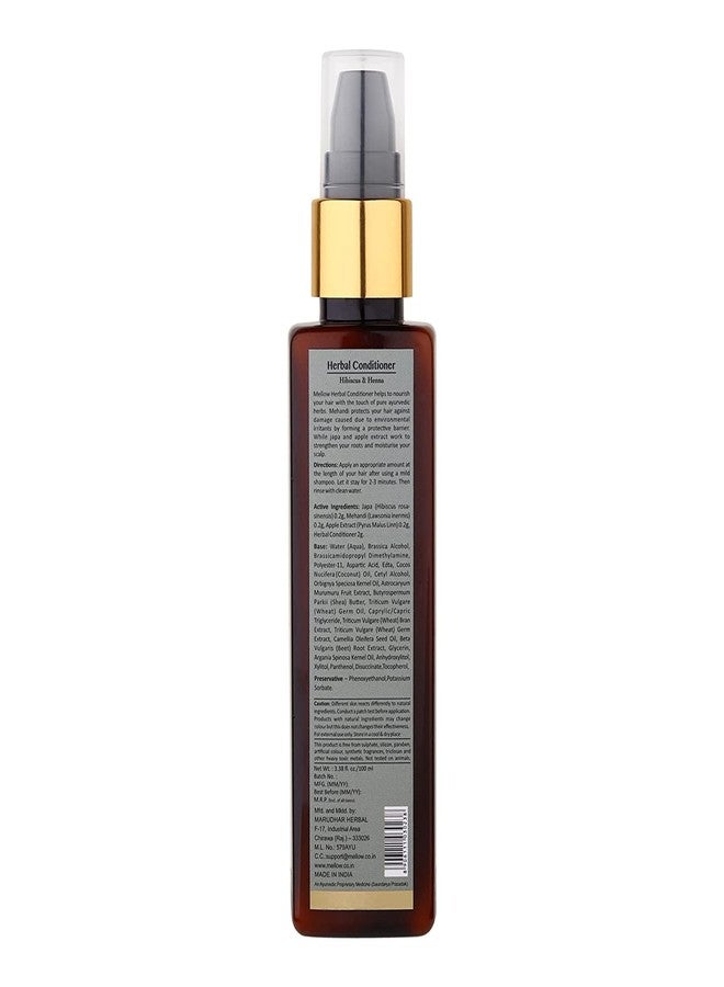 Mellow Bhringraj Shampoo and Hibiscus Conditioner (100ml each) for strong, smooth & shiny hair | helps in reducing hair fall | For all hair types | No Toxic Chemicals - Image 3