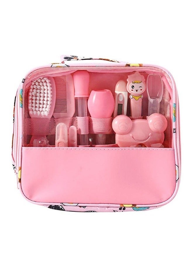 13-Piece Baby Multifunctional Care Set With Storage Bag, Pink - Image 3