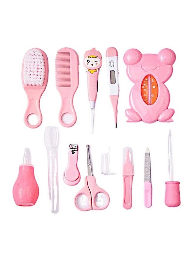 13-Piece Baby Multifunctional Care Set With Storage Bag, Pink - Image 4