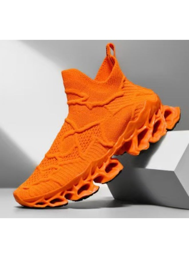 NIBEMINENT Couple Running Shoes Waterproof Sports Shoes Unique Blade Sole High-quality Cushioning Outdoor Sports Jogging Shoes