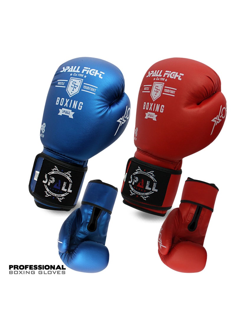 Spall Boxing Gloves, Pro Training Sparring, Maya Hide Leather, Muay Thai MMA Kickboxing, Men Women Adult, Heavy Punching Bag Mitts Focus Pads Workout Multi Layered, 6 8 10 12 14 16 Oz - Image 3