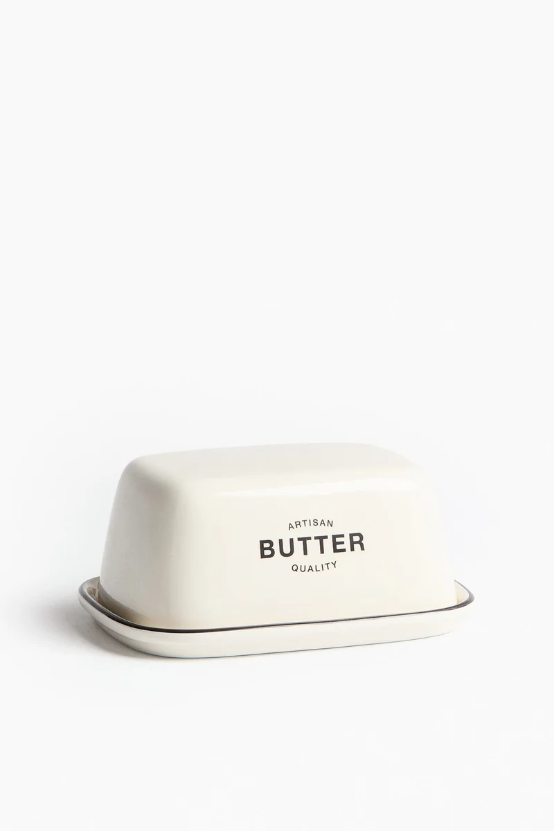 H&M Porcelain butter dish