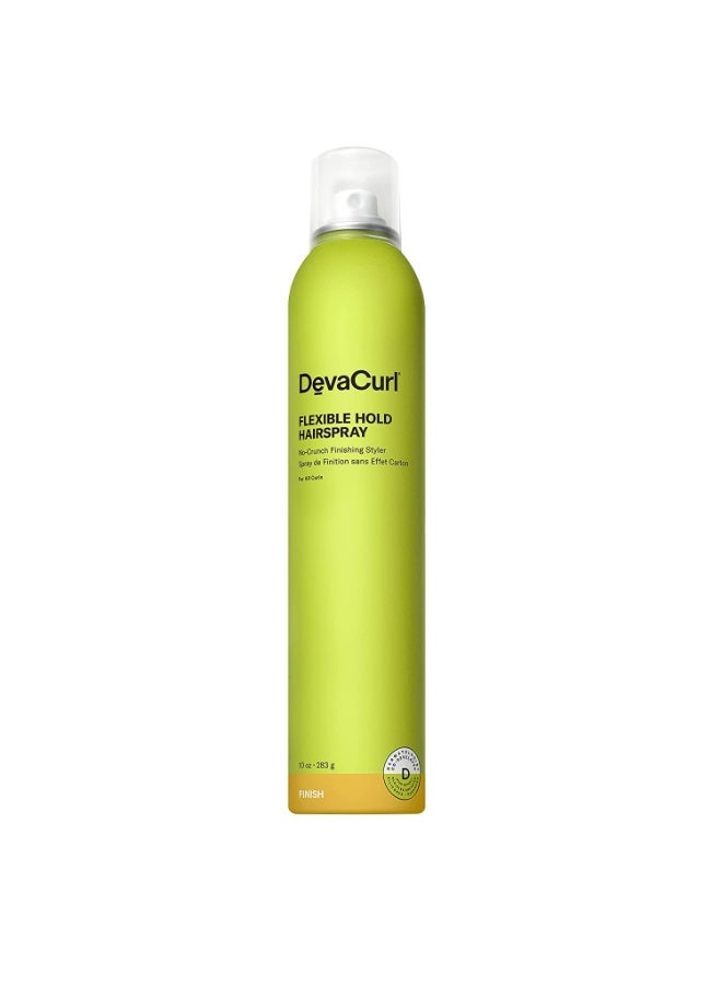 DevaCurl Flexible Hold Hairspray Non-Crunch Finishing Styler, Bright Breeze, 10 fl. oz - Image 1