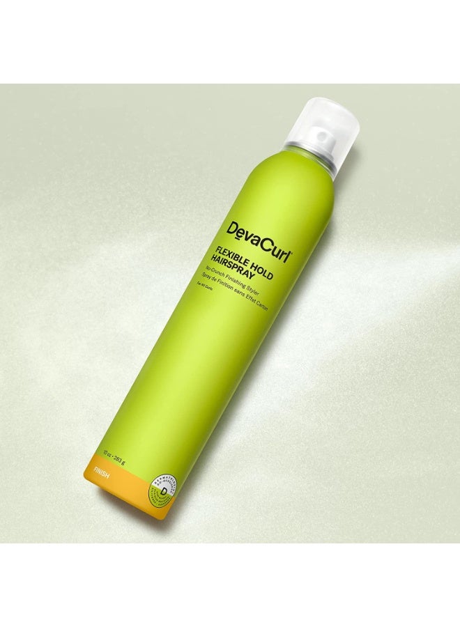 DevaCurl Flexible Hold Hairspray Non-Crunch Finishing Styler, Bright Breeze, 10 fl. oz - Image 2