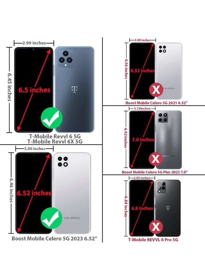 TJ's [3-Pack] Compatible for T-Mobile Revvl 6 5G, [Screen Coverage][Tempered Glass] Case Friendly Screen Protector Anti-Fingerprint, Bubble Free for Revvl 6 5G (Clear) - Image 2