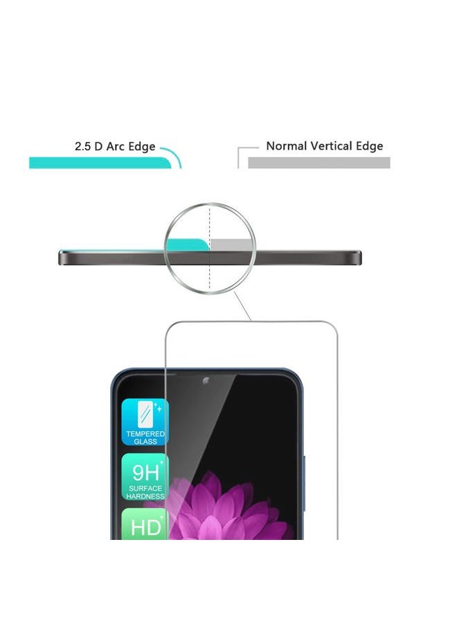 TJ's [3-Pack] Compatible for T-Mobile Revvl 6 5G, [Screen Coverage][Tempered Glass] Case Friendly Screen Protector Anti-Fingerprint, Bubble Free for Revvl 6 5G (Clear) - Image 4