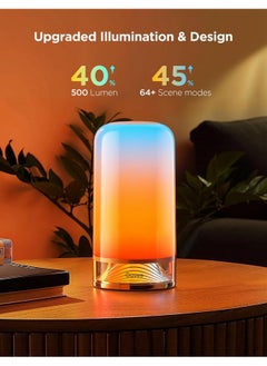 Govee Govee RGBIC Smart Table Lamp 2, Touch Bedside Small Table Lamp Work with Matter, Alexa, LED Desk Lamp with 64 Scene Modes, Color Changing Lamp for Bedroom Living Room Dimmable Night Light(Corded)  - Image 2