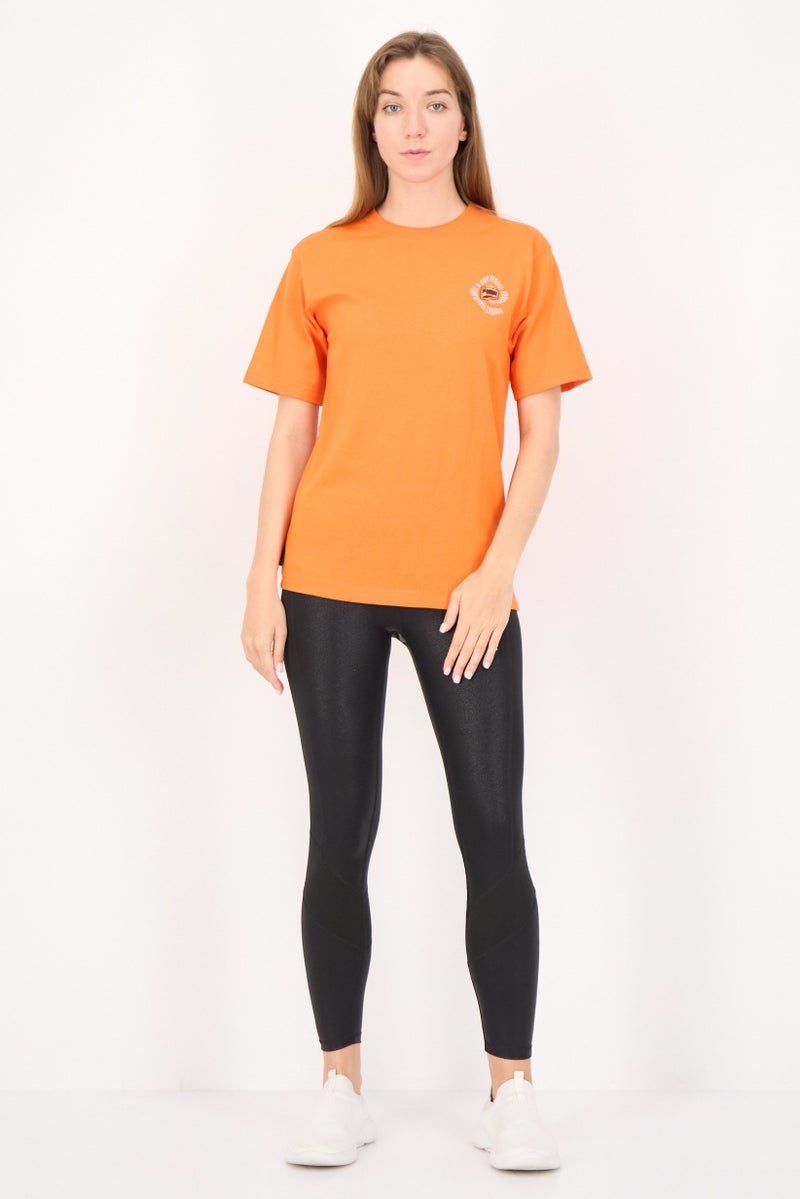 PUMA Women Relaxed Fit Short Sleeves Outdoor T-Shirt, Orange - Image 4