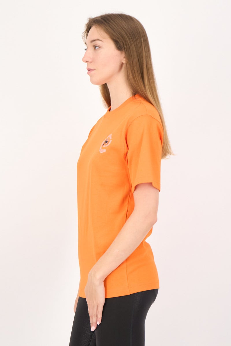 PUMA Women Relaxed Fit Short Sleeves Outdoor T-Shirt, Orange - Image 2