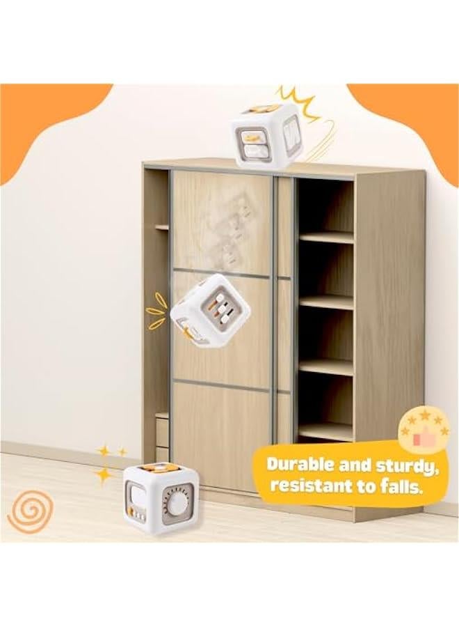 مكعب تعليمي للأطفال رضع عمرهم سنة واحدة وأكبر، ألعاب تنمية مهارات حركية دقيقة، هدايا عيد ميلاد وأعياد لأولاد وبنات سنة أولى، مناسب كهدية لأولاد وبنات سنة أولى. - Image 3