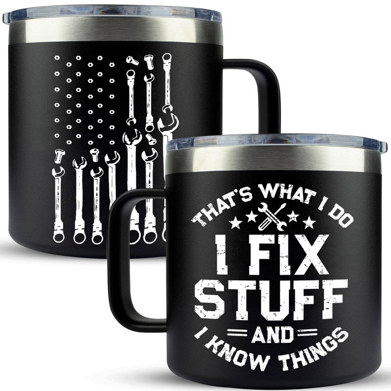 Fathers Day Gifts for Dad Husband  Birthday gifts for Men Unique  Mens Gifts Dads Birthday Gift Ideas  for Him Handyman Grandpa Men Mug 14 OZ