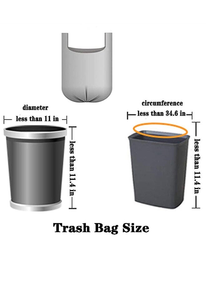 Black Trash Bags,300 Counts Thicken Value 4 Gallon Trash Bag,Breakpoints, 46x60cm - Image 2