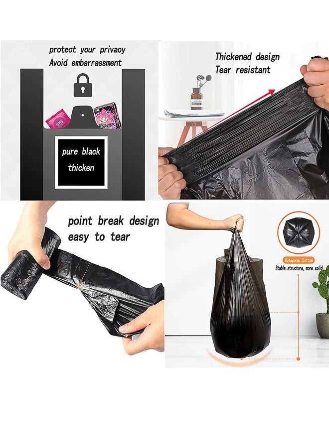 Black Trash Bags,300 Counts Thicken Value 4 Gallon Trash Bag,Breakpoints, 46x60cm - Image 4