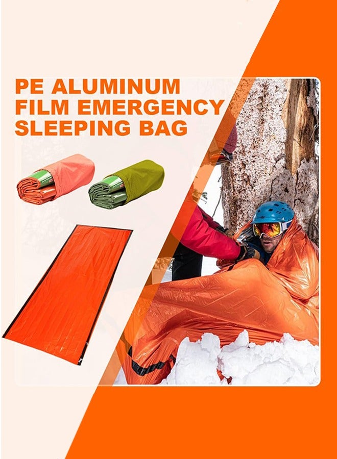 Polish'D Emergency Sleeping Bag, 84"X36" Emergency Sleeping Bags for Survival Sleeping Bag, Waterproof Thermal Bivy Sack Sleep Survival Shelter, Emergency Survival Sleeping Bag for Camping - Image 2