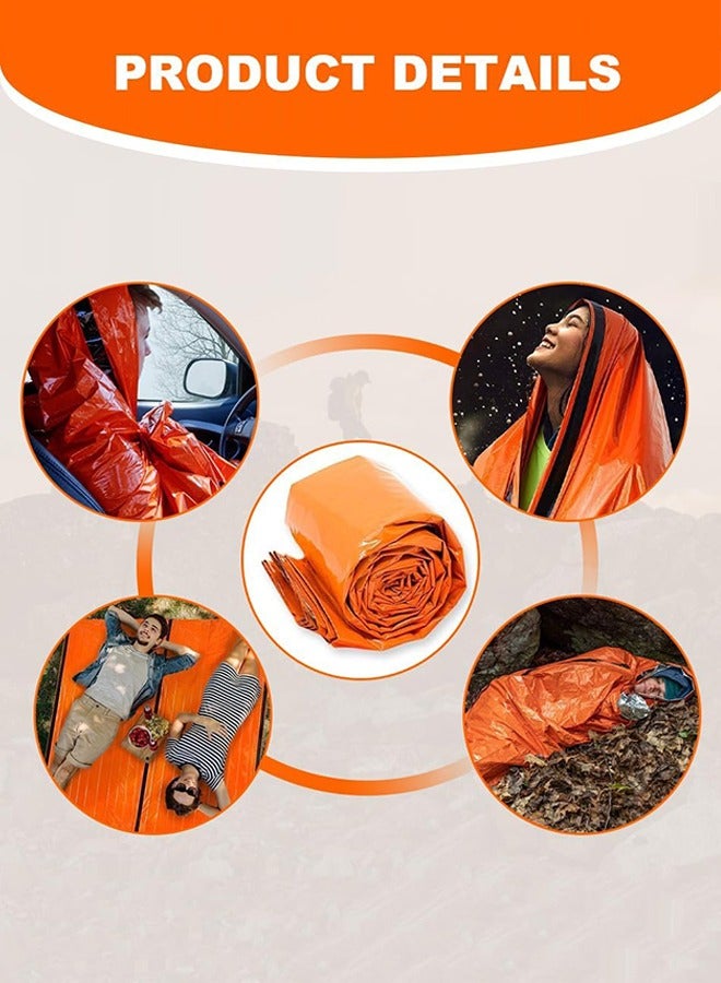 Polish'D Emergency Sleeping Bag, 84"X36" Emergency Sleeping Bags for Survival Sleeping Bag, Waterproof Thermal Bivy Sack Sleep Survival Shelter, Emergency Survival Sleeping Bag for Camping - Image 5