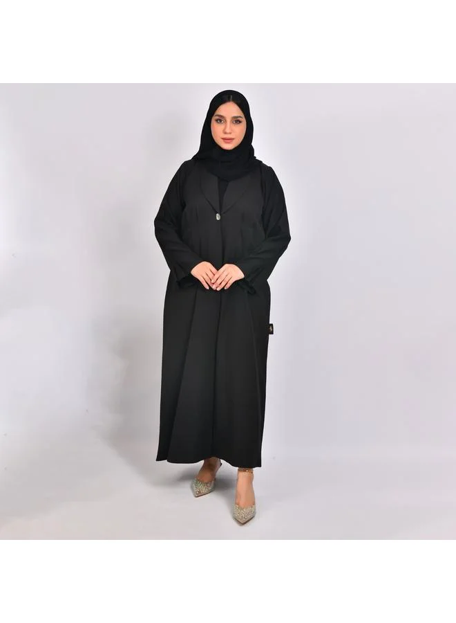 HAWRAA ABAYA Formal blazer with pleats at the back and sleeves with button closure