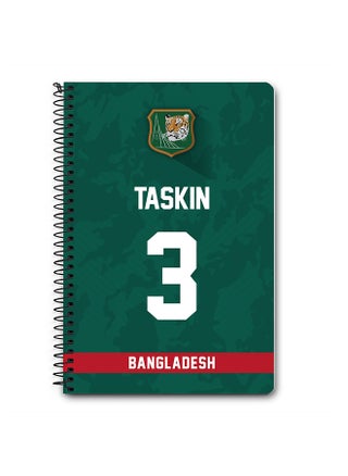Designer A5 Spiral Notebook Memo Notepad Journal Player - Taskin Ahmed, Jersey Number -3 (With Logo) - pzsku/Z706CA411955757E9D102Z/45/_/1695038585/1886b440-87a3-4b94-a0ed-e2e7df840985