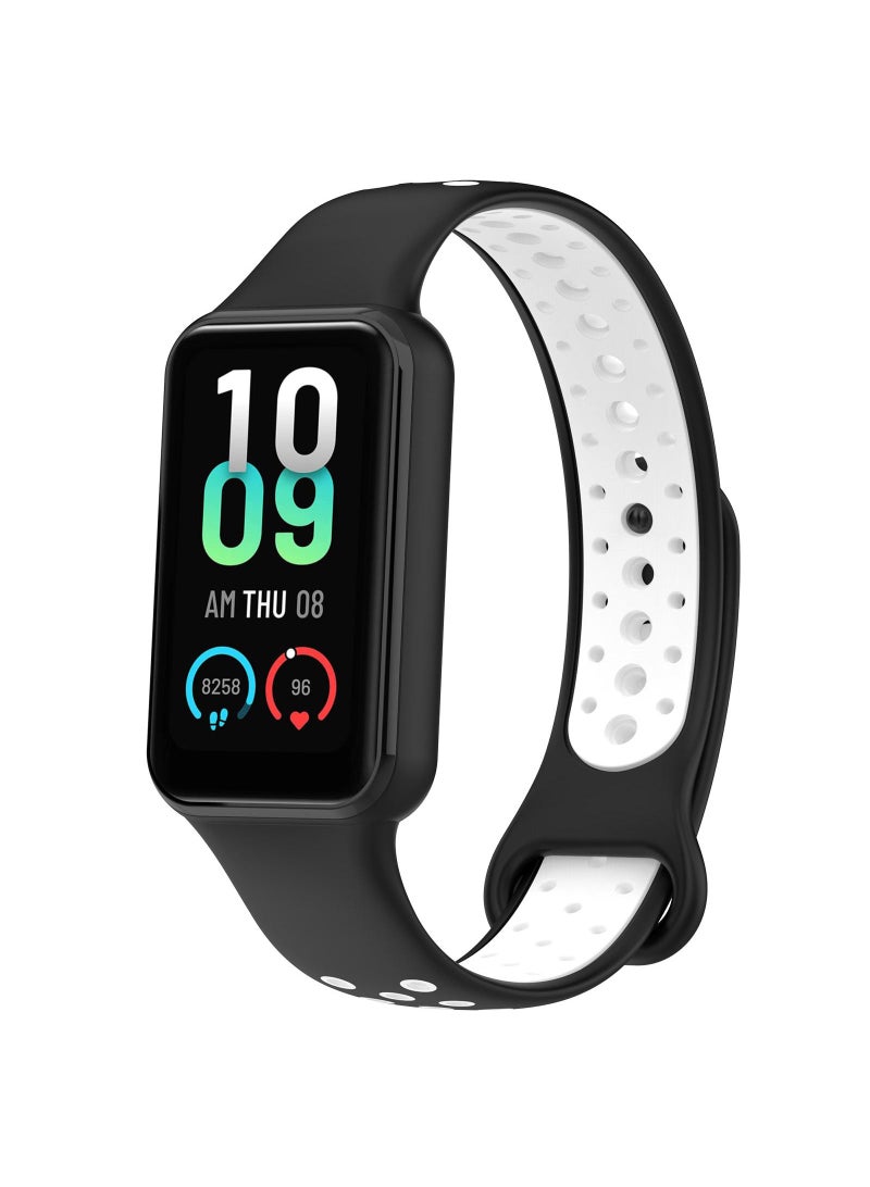 Beauenty 1Pcs Watch band for Redmi band watch strap Black/White - Image 2