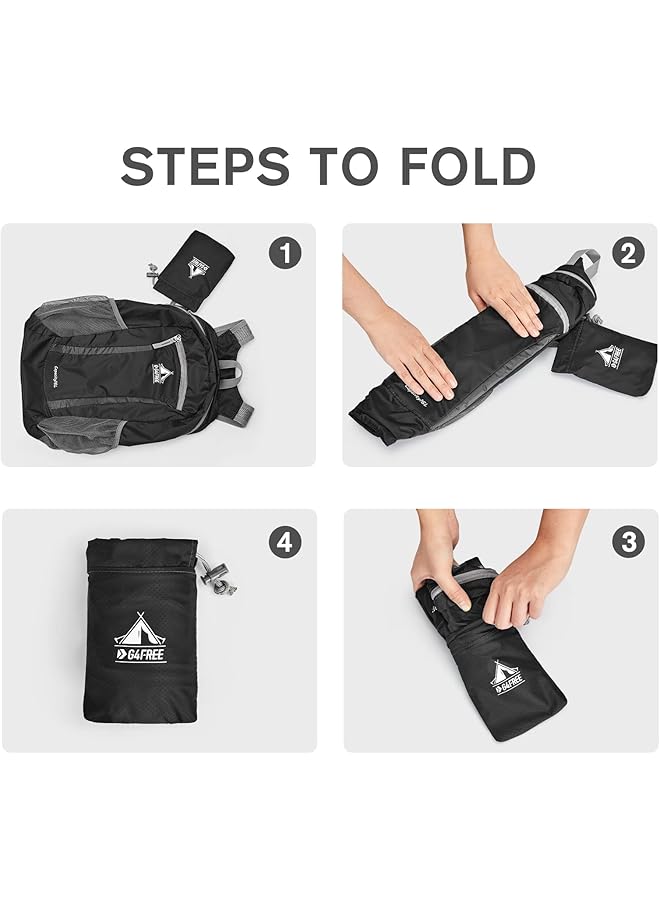 G4Free 16L Small Hiking Daypack Water Resistant Lightweight Packable Backpack for Travel Camping Outdoor - Image 5