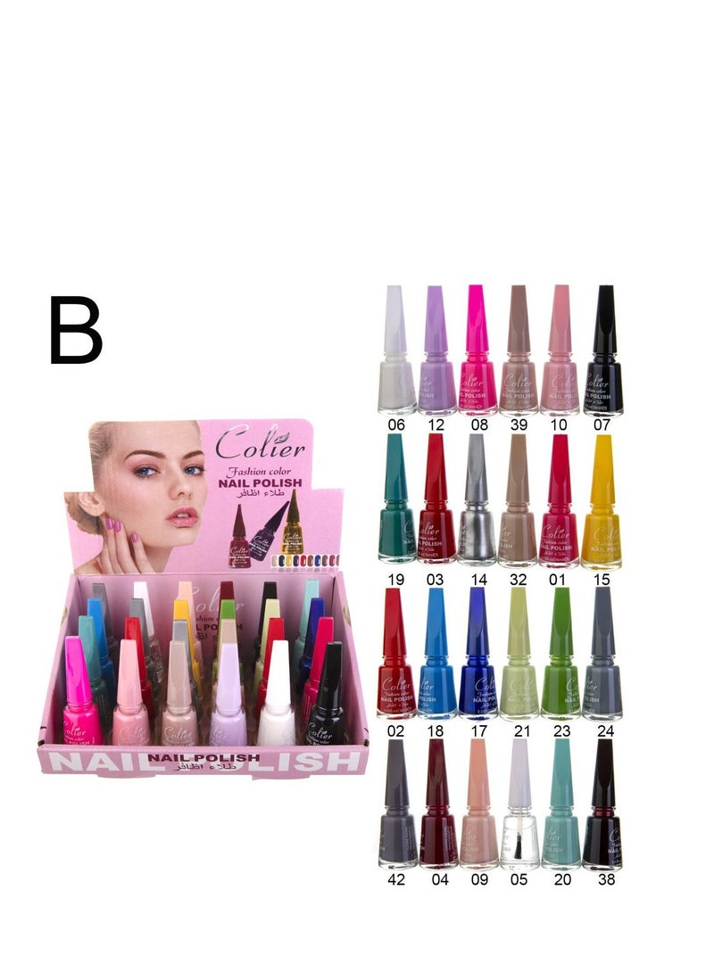 Generic 24pcs nail polish set multicolor  - Image 3
