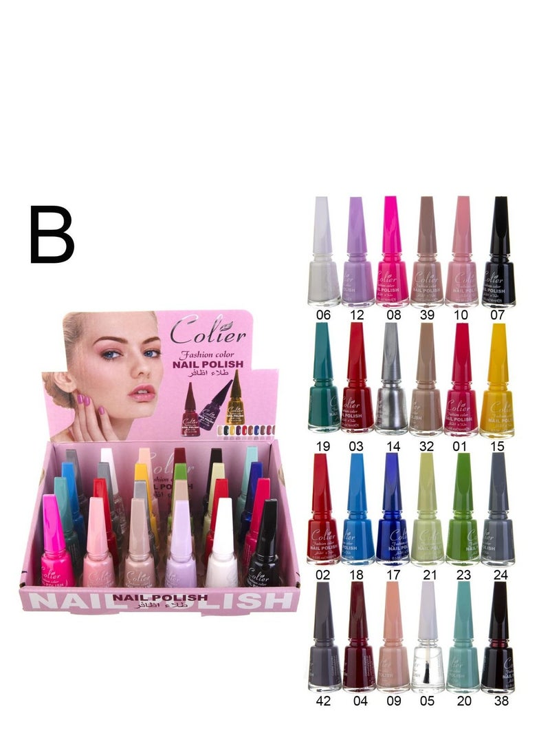 Generic 24pcs nail polish set multicolor  - Image 2