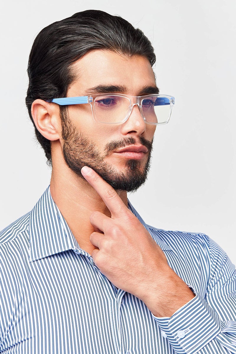 A & A Glasses Men WRS6906S Rectangular Reading Glass, Transparent - Image 2