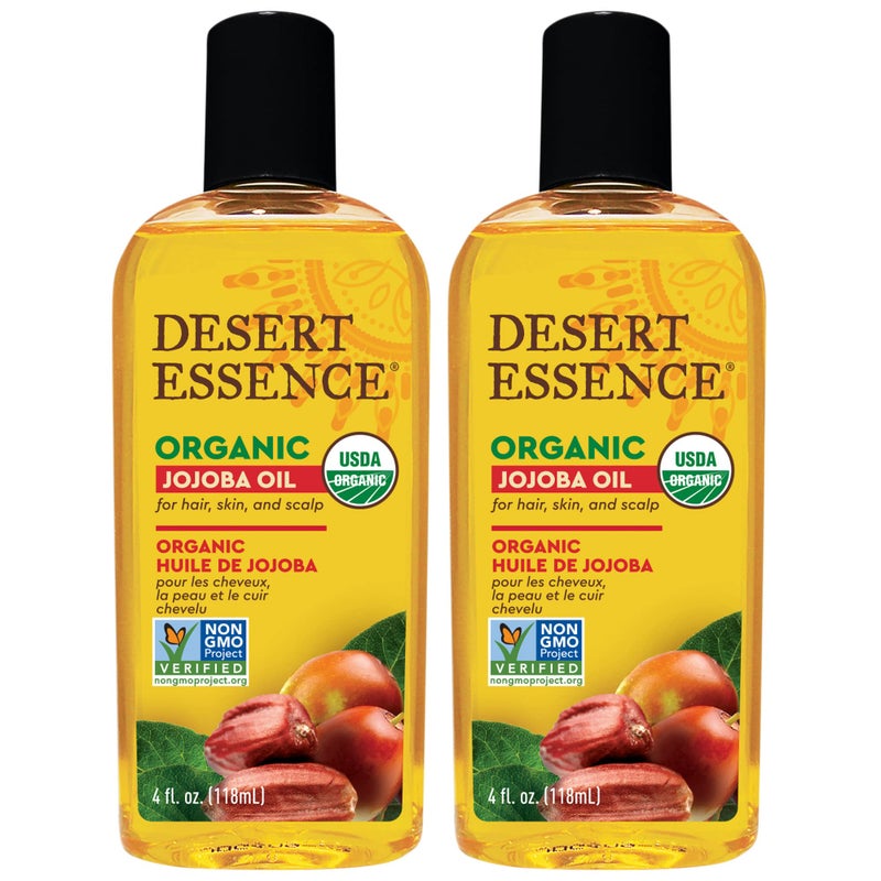 Desert Essence Organic Jojoba Oil -- 4 fl oz (Pack of 2) - Image 1