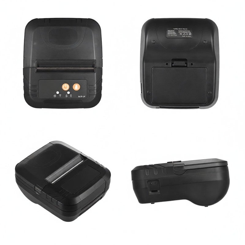 Portable Thermal Printer: Black, 2500mAh Rechargeable Battery, 100mm/Sec High-Speed Clear Printing - BT 4.0 & USB Connectivity, 80mm Thermal Paper, 50km Print Head Life for Restaurant, Retail, Parking - Image 4