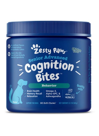 Advanced Cognition Soft Chews For Dogs  With Omega 3 Dha, Ashwagandha & Alpha Gpc  For Senior Dog Brain Health & Nervous System Support  Supplement For Calming & Relaxation  90 Count - pzsku/Z706CBF3343D04E4D8586Z/45/_/1726222126/1995f212-32ef-4342-b74a-f1996d74cbba