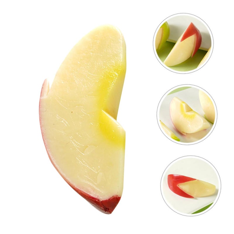 2Pcs Realistic Artificial Apple Slices Fruit Decor for Kitchen Home Office Party Centerpieces - Image 4