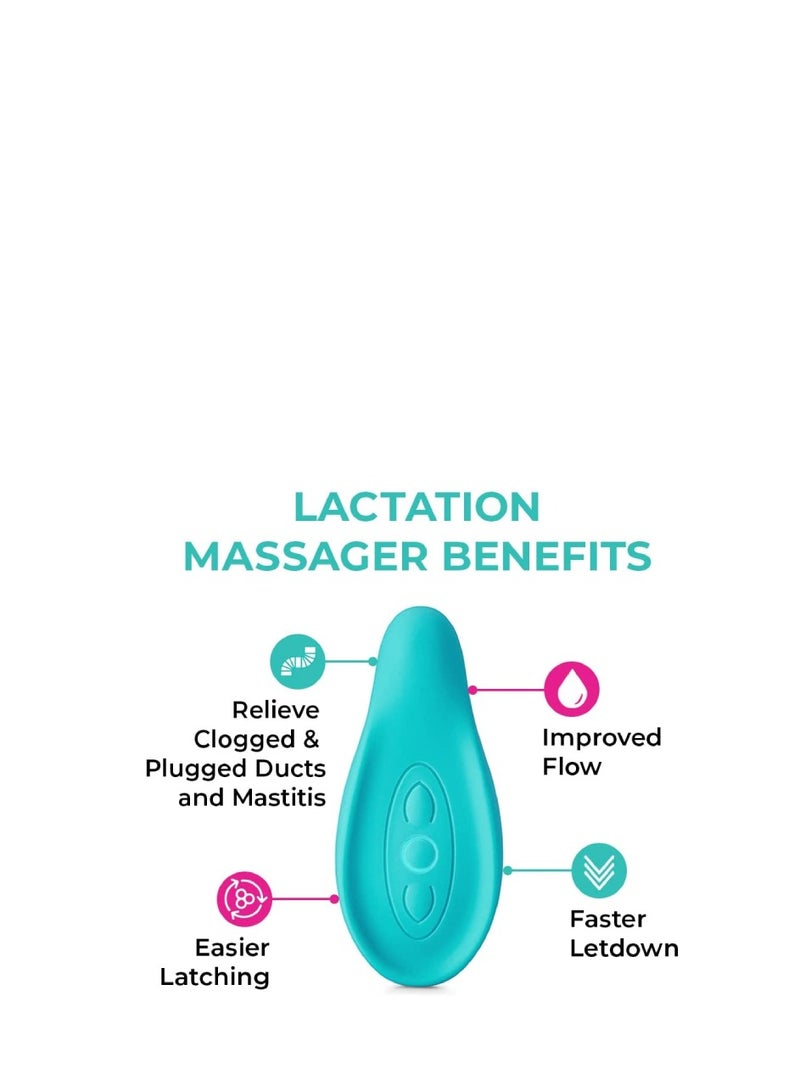 Lavie Lactation Massager, Teal - Image 5