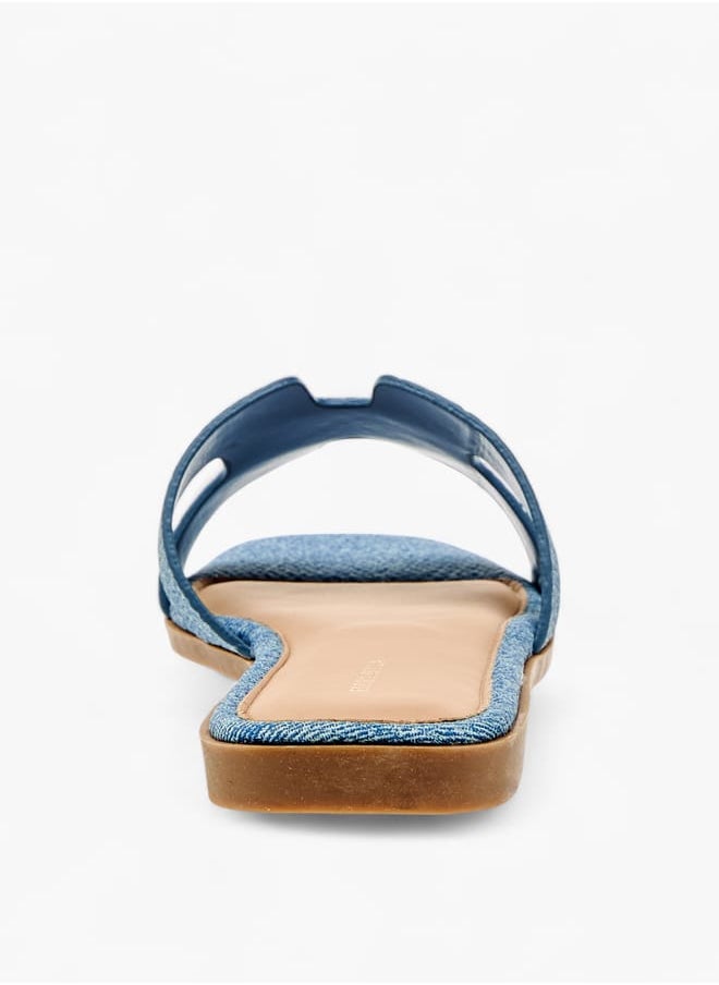 Flora Bella By Shoexpress Women Textured Slip-On Sandals  - Image 5