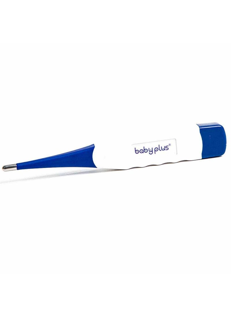 Baby Plus Digital Thermometer, Ultra-Fast Flexible Thermometer 36.6 C Accurate 1/100 Display_Blue