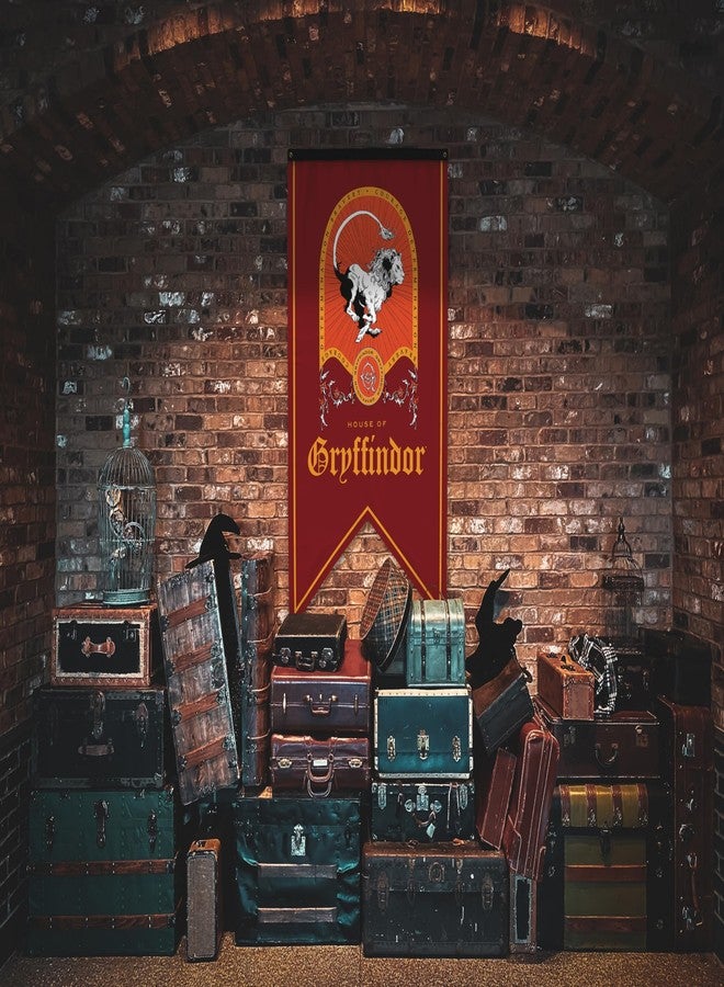 Conquest Journals Harry Potter Gryffindor Crest Banner, 30'' x 50'' Extra Large Flag, 300D Oxford Cloth, Banners for Birthday Parties, Party Supplies, Dorm Decorations, Wall Decor, Officially Licensed - Image 4