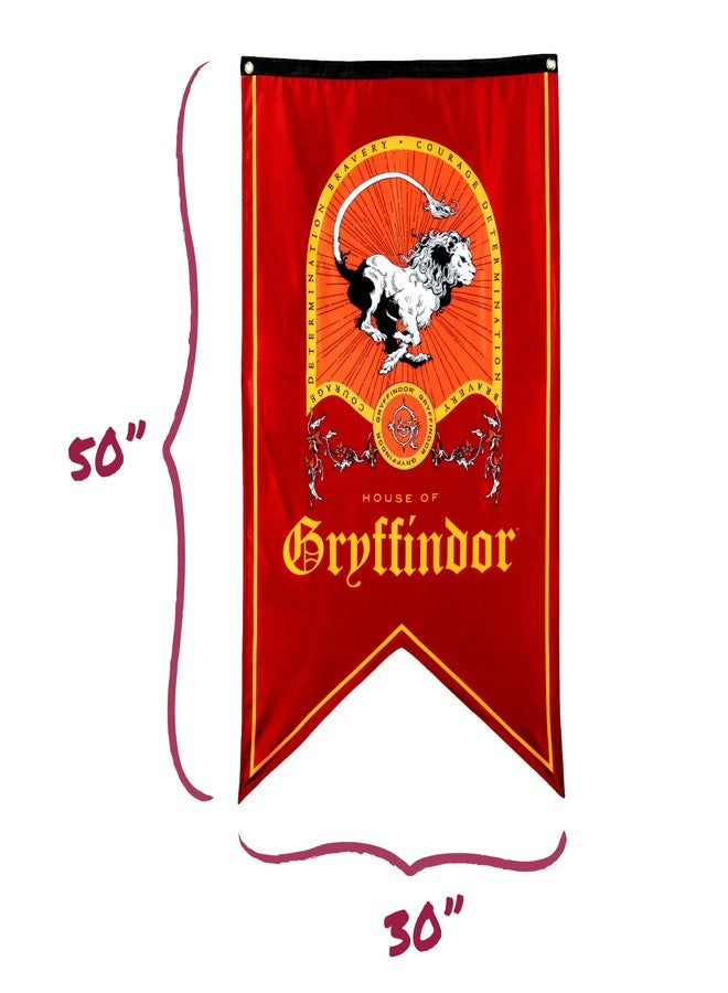 Conquest Journals Harry Potter Gryffindor Crest Banner, 30'' x 50'' Extra Large Flag, 300D Oxford Cloth, Banners for Birthday Parties, Party Supplies, Dorm Decorations, Wall Decor, Officially Licensed - Image 5