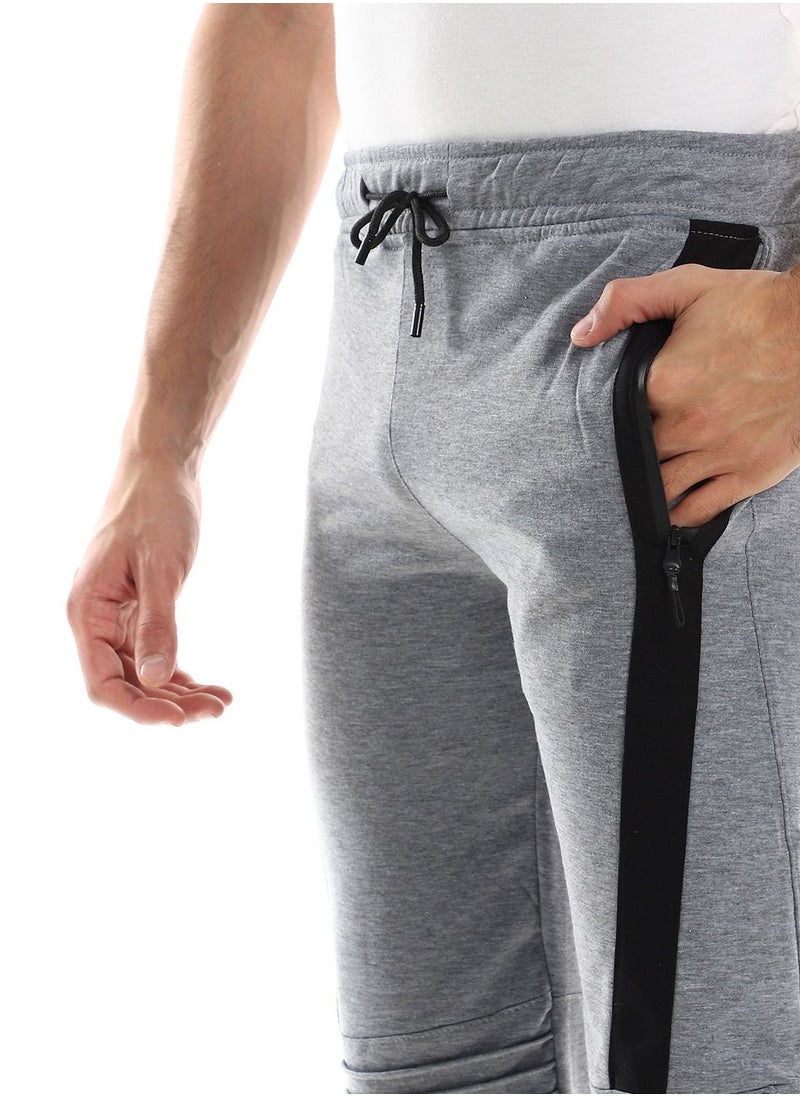 Caesar - Detailed Casual Sweatpants With Zipper In Sides - Image 1
