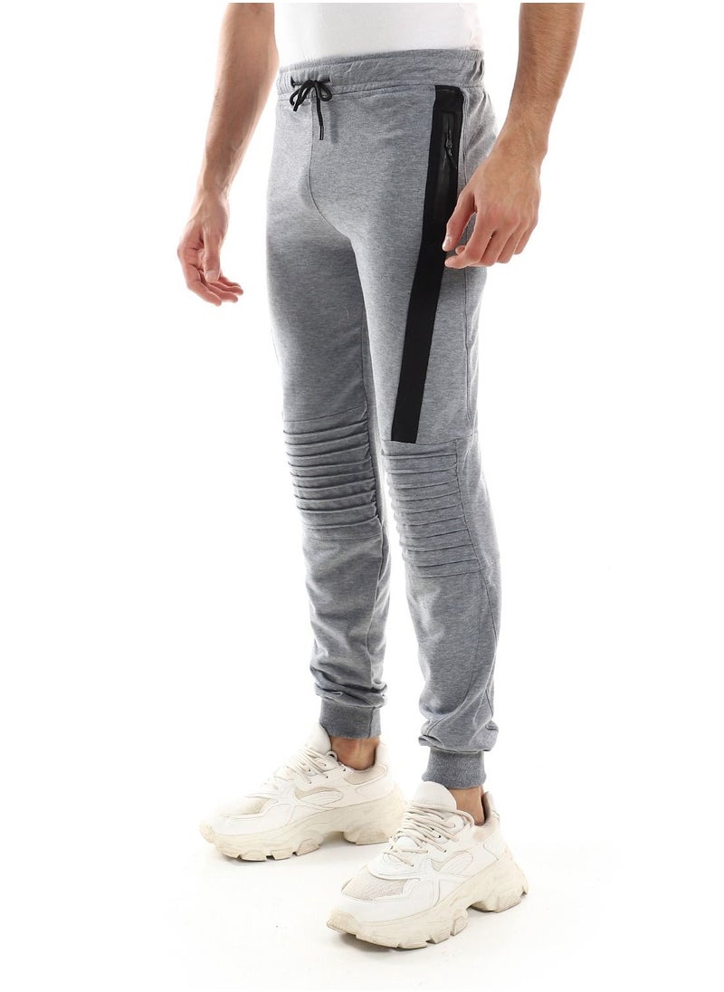 Caesar - Detailed Casual Sweatpants With Zipper In Sides - Image 1
