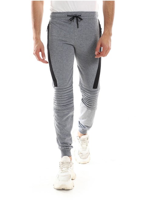 Detailed Casual Sweatpants With Zipper In Sides