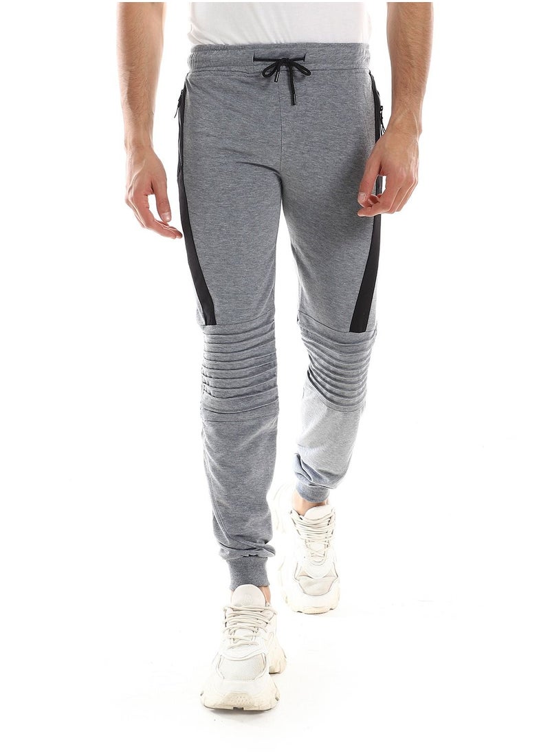 Caesar - Detailed Casual Sweatpants With Zipper In Sides - Image 1
