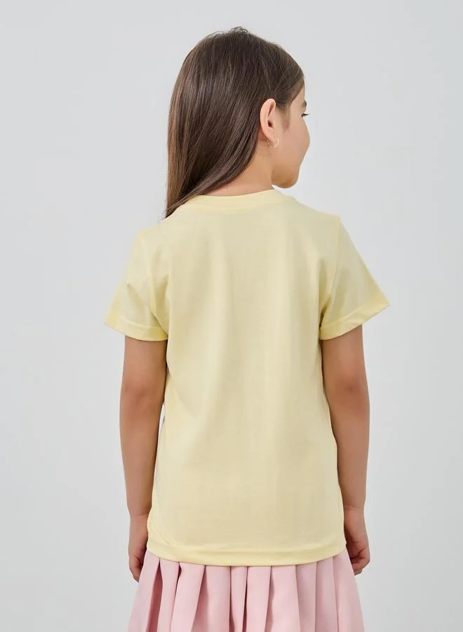 Styli Styli Graphic Print Round Neck T-Shirt