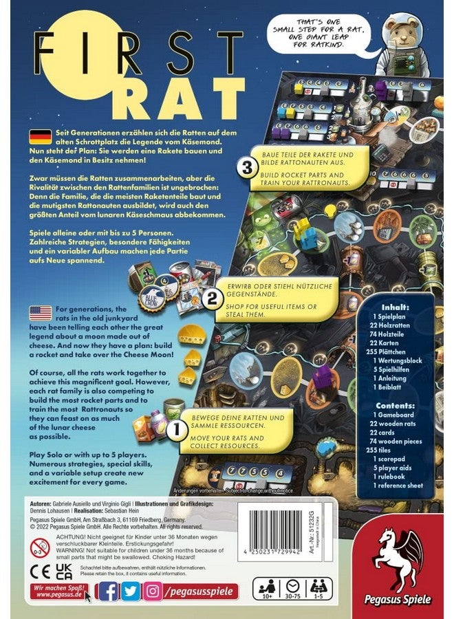 Pegasus Spiele First Rat - Collection Game - for Family Game Night - 1 to 5 Players - Ages 10+ - Image 2