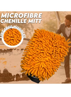 XTREME Premium Car Wash Mitt Double Pack professional Car Cleaning Gloves Microfibre Car Washing Sponge Mitts Bug Shifter Glove Mit Set Car Wash Gloves Anti Scratch Microfiber Detailing Gloves  - Image 2