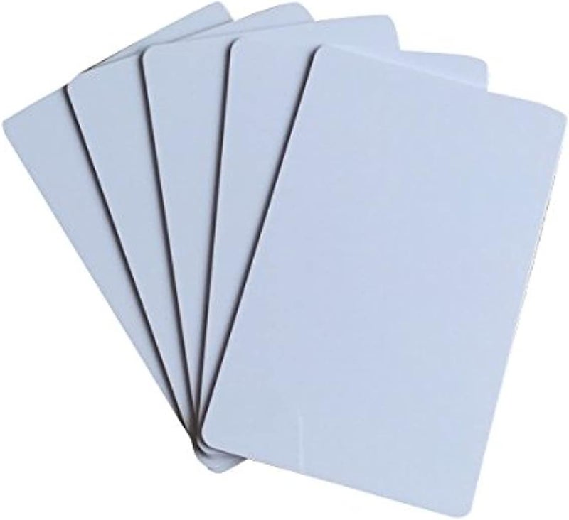 YARONGTECH 13.56mhz 1K RFID Smart Cards 13.56MHz ISO 14443A White Door Entry Hotel Key Cards Zebra Printable (White 10 Pack) - Image 1