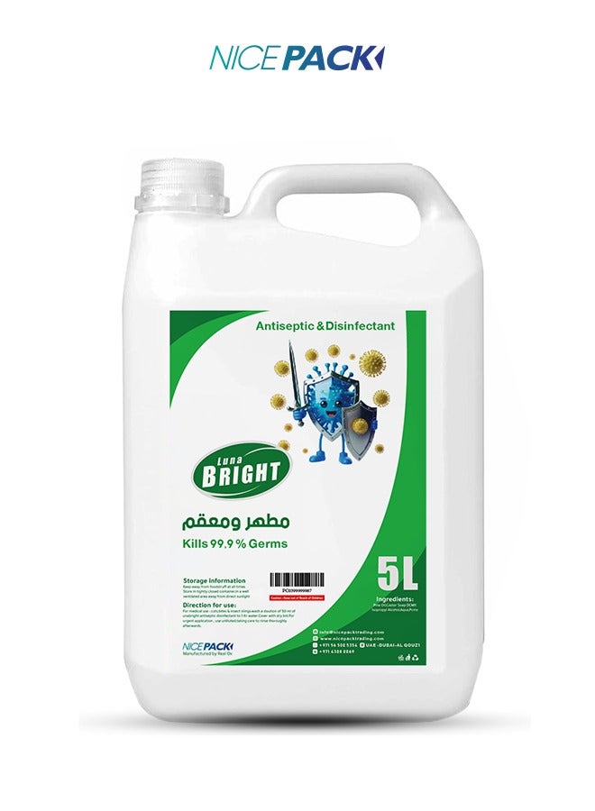 Generic Luna Bright Antiseptic & Disinfectant , kills 99,9 % Germs, 5 ltr 