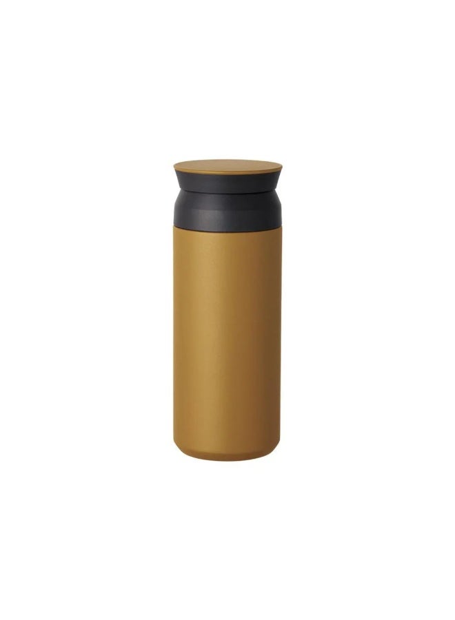 Travel Tumbler, Coyote, 500ml Double Wall Vacuum Construction, Heat and Cold Retention