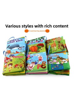 Generic Original Direct Baby Enlightenment Early Education Toys Children Tear Not To Rot Can Bite With Ringing Paper Pinch Called English Cloth Book-Color:A Set Of 6 Sets (each With 5 Pages And 10 Sides) Weighs 165g.  - Image 1
